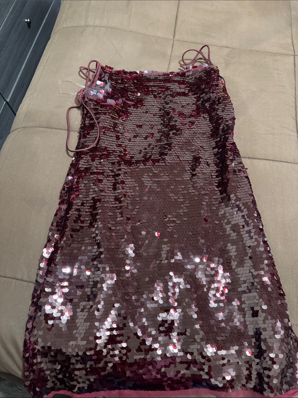 Burgundy Dress -